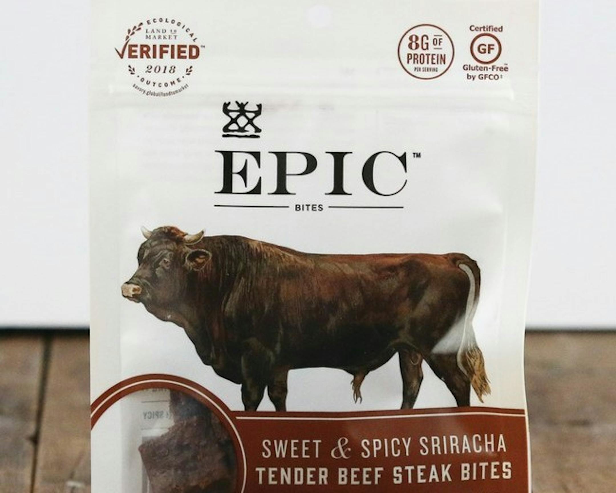 Epic Provisions, a brand owned by General Mills, has debuted the first product to feature the science-based Land to Market Ecological Outcome Verification seal. Its Sweet & Spicy Sriracha Beef Bites is the first product to carry the seal.