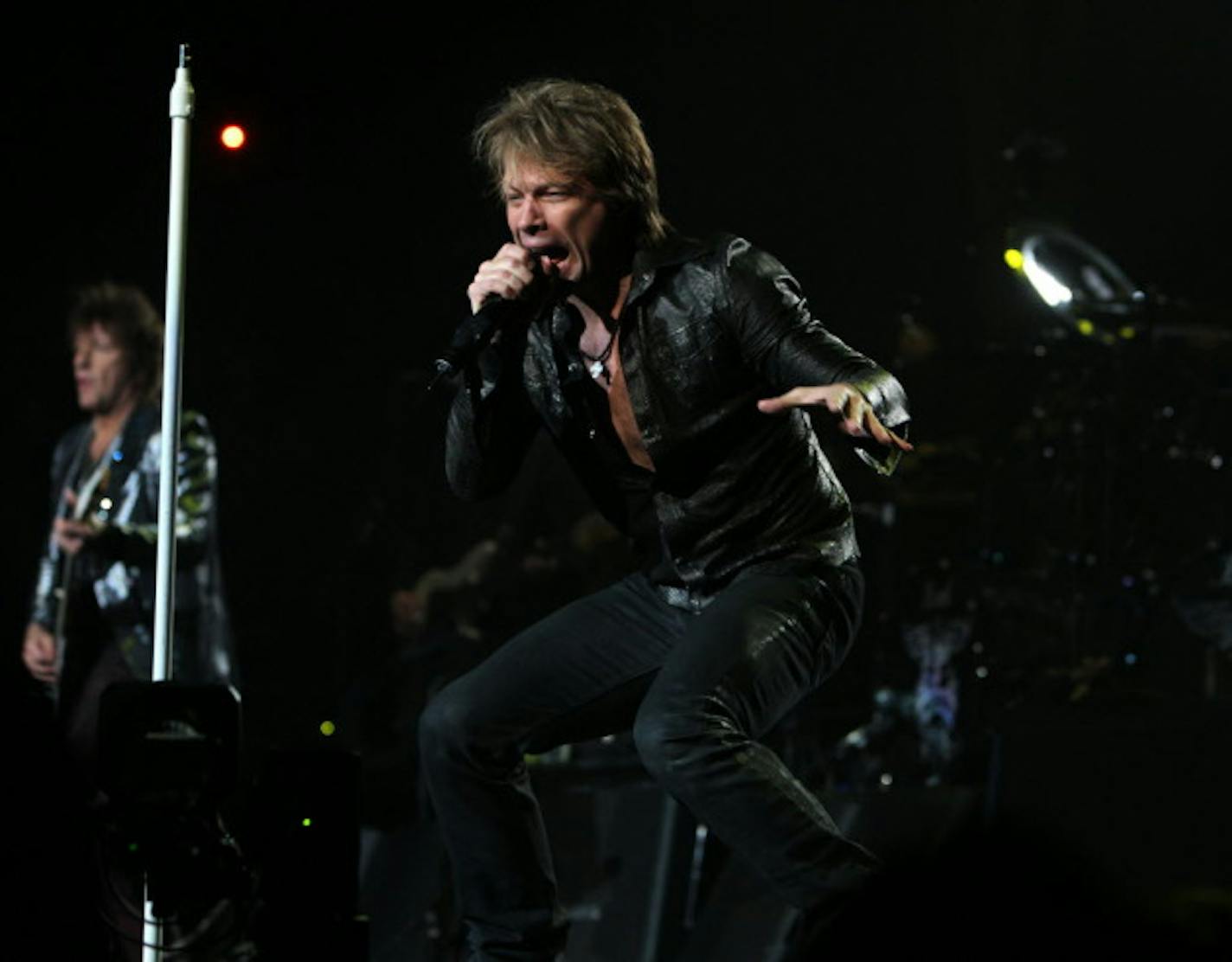 Jon Bon Jovi and Richie Sambora last played Xcel Energy Center in April 2010. / Tom Wallace, Star Tribune