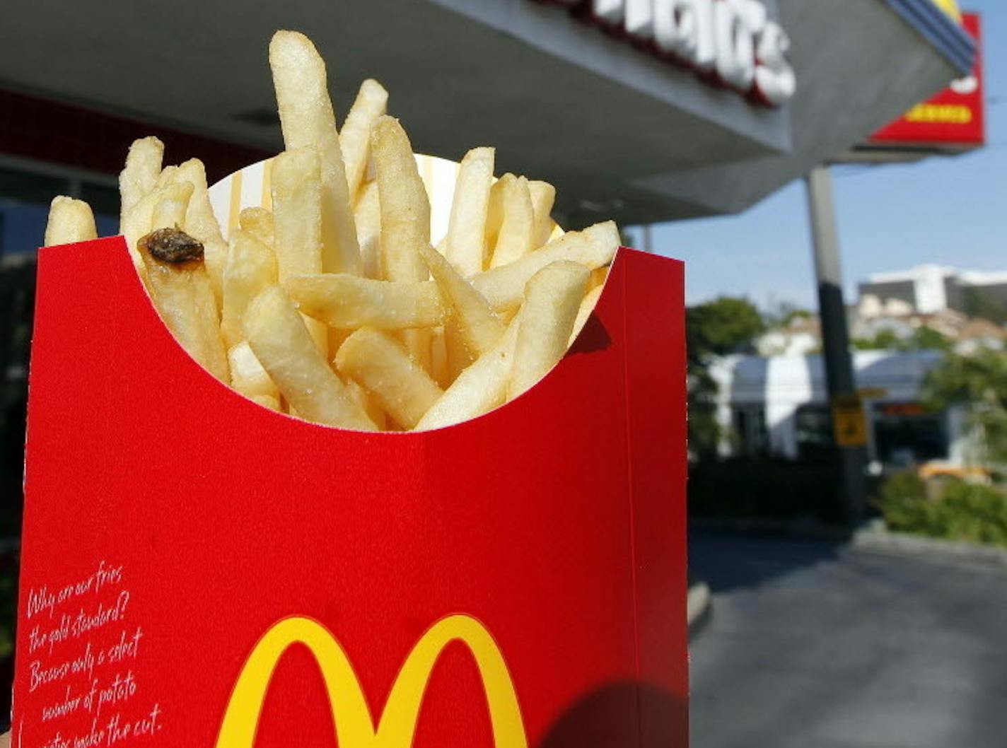 A large fries at McDonald's