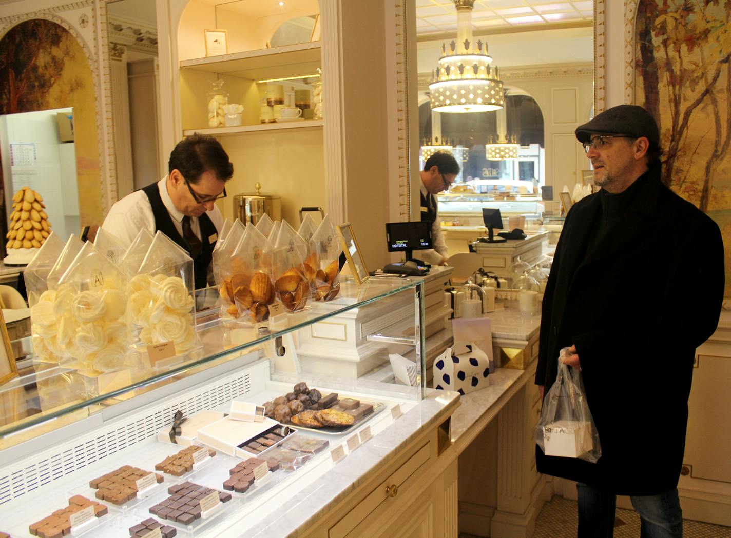 Pastry chef John Kraus stops at Angelina Paris, one of his favorite sweets shops in Paris. By Sharyn Jackson, Star Tribune