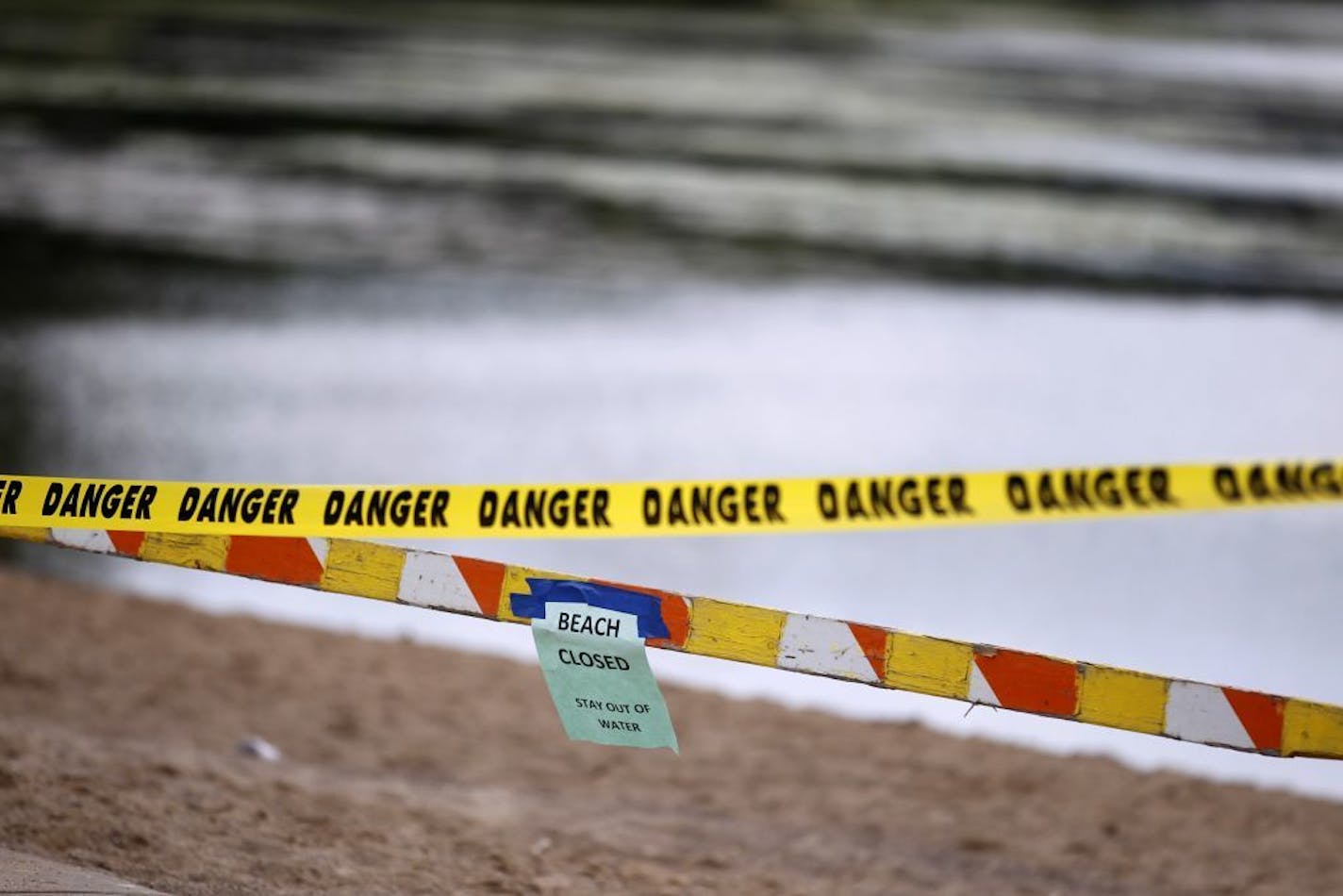 The beech remand closed after a 9--year old boy died Tuesday from a suspected rare form of meningitis caused by a fresh water amoeba at Lily Lake Wednesday August 8, 2012 Stillwater ,MN .