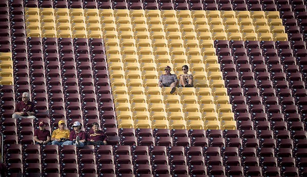 There were thousands of empty seats at the 2017 season opener, and Gophers football fans will see more of those Thursday.