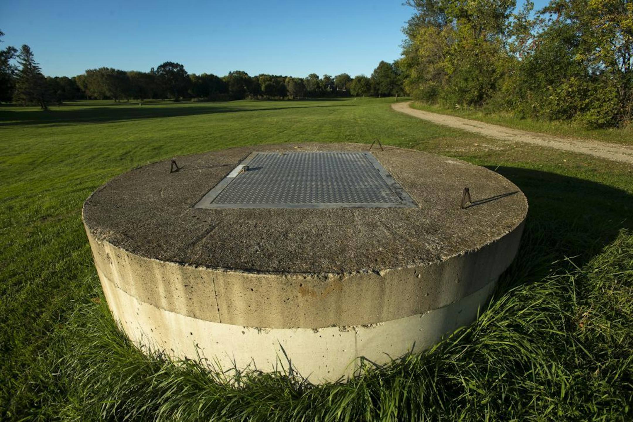The pump next to Pond E at Hiawatha Golf Course.