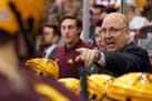 Gophers coach Bob Motzko shouted to players during a game last month.