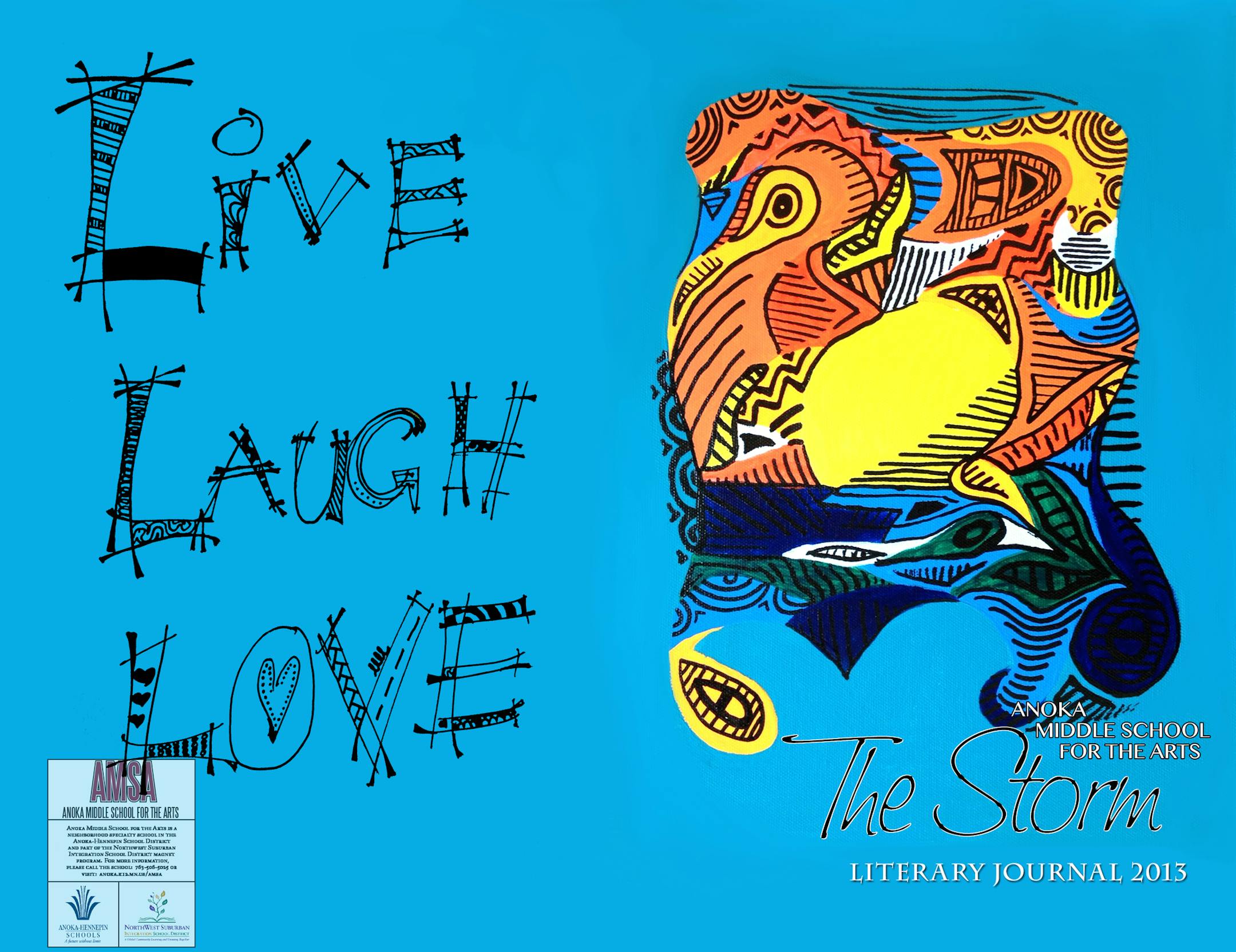 Cover of 'The Storm,' published by Anoka Middle School for the Arts