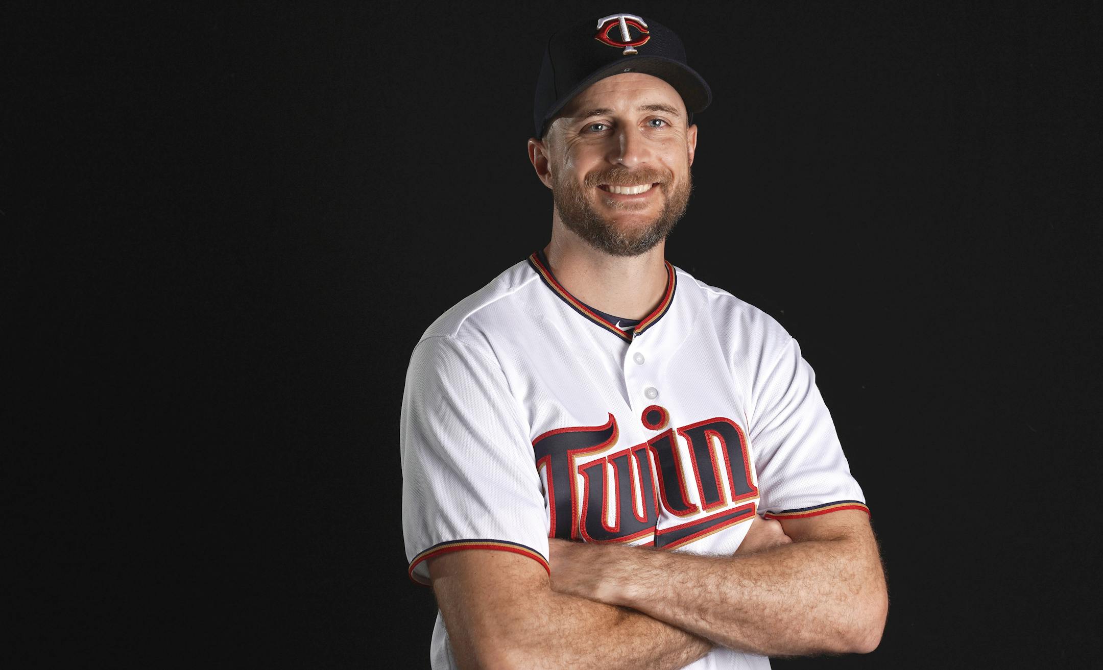 Minnesota Twins manager Rocco Baldelli during photo day at Spring Training, Friday, Feb. 22, 2019 at Hammond Stadium, Fort Myers, Fla.