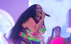 Lizzo performed live at Treasure Island Resort &amp; Casino Amphitheater in Red Wing, Minn. on Saturday, September 11, 2021. ]