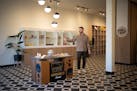 Co-owner Josh Fellman in his Flipside Dispensary & Music, a combination dispensary/record store and music listening room in south Uptown on March 11.