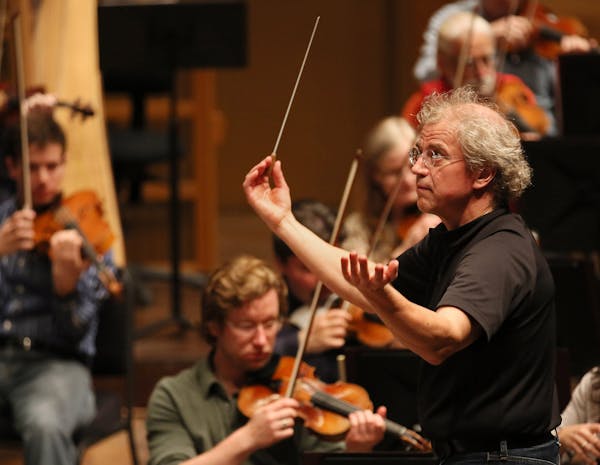 Members of the Minnesota Orchestra, led by Osmo V&#xe4;nsk&#xe4;, practiced in 2012. &#x201c;Osmo may have to leave,&#x201d; Richard Davis, chairman o