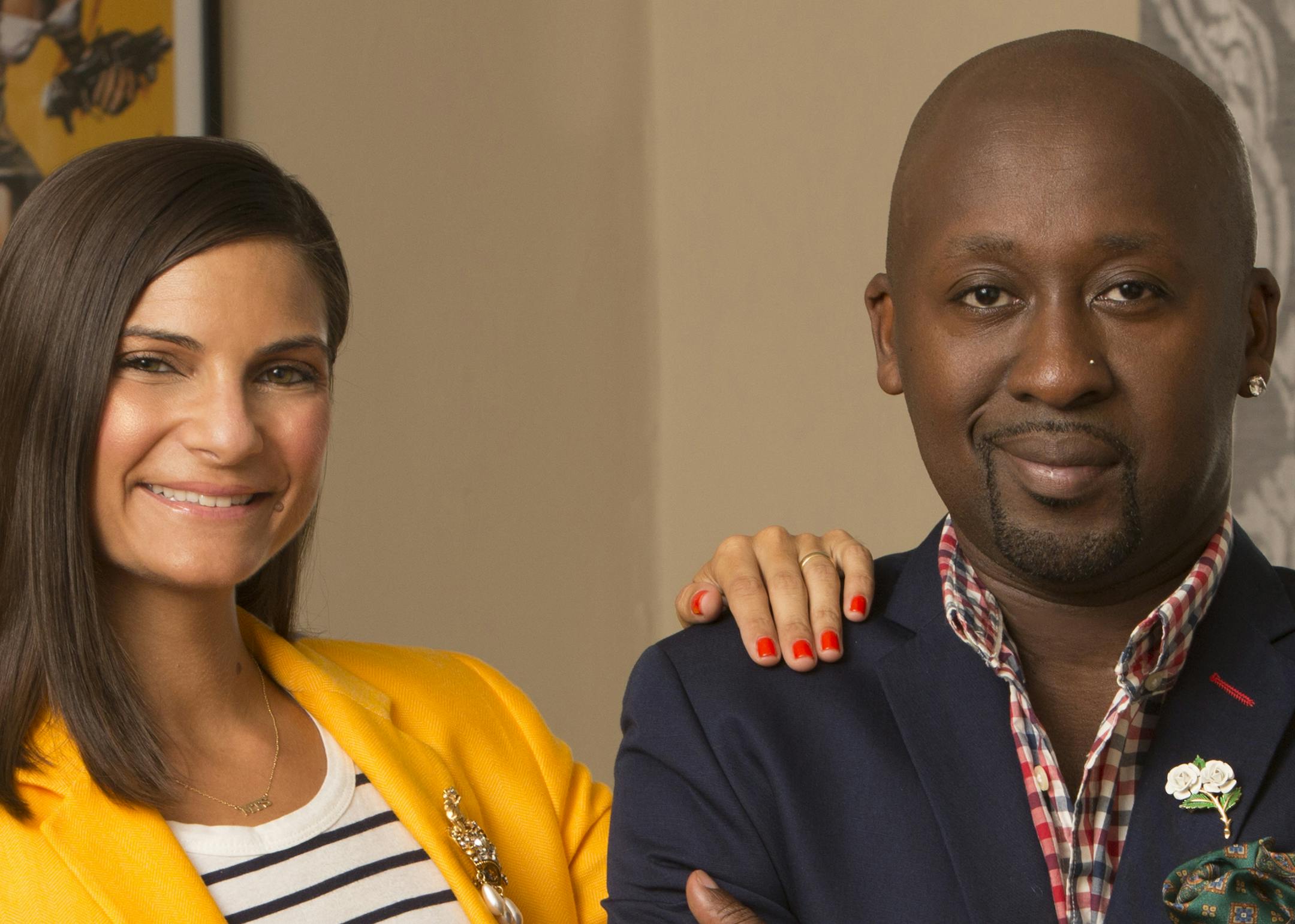 (L to R) Miriam Sternoff and OíNeal McKnight star in Lifetimeís all-new docu-sitcom Kosher Soul, premiering Wednesday, February 25, at 10pm ET/PT on Lifetime. Photo by Richard Knapp