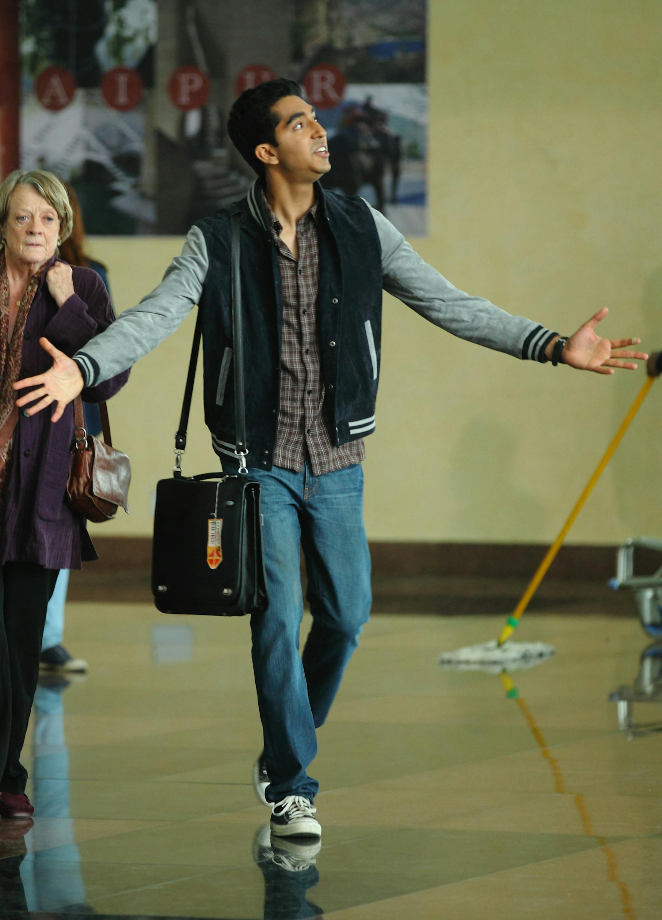 Maggie Smith and Dev Patel in "The Second Best Exotic Marigold Hotel"