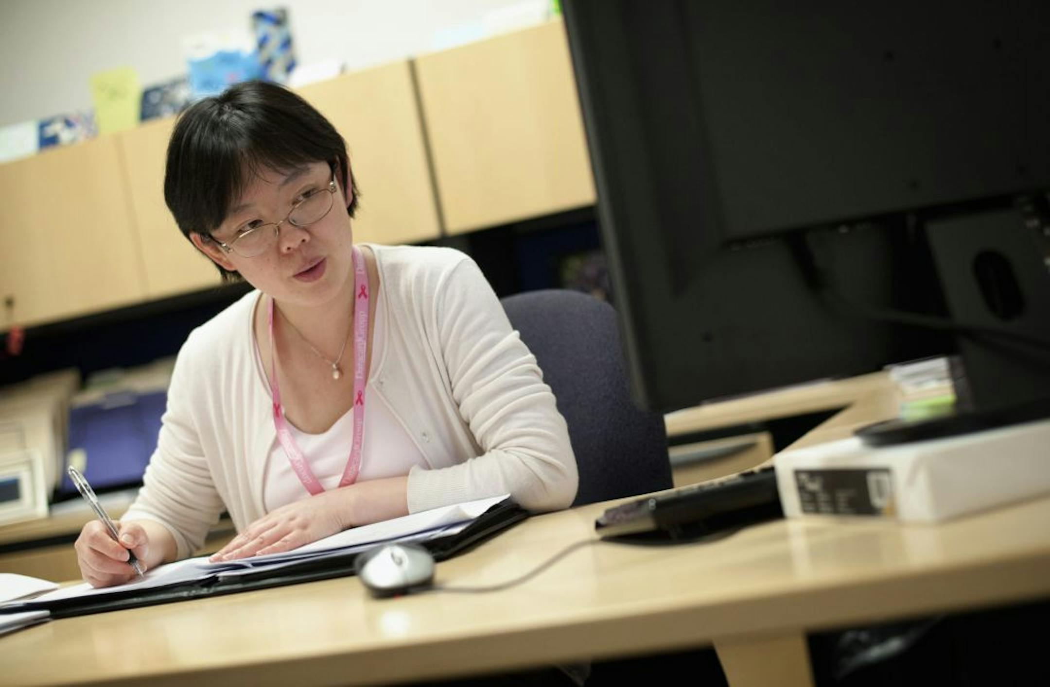 Shirley Xian, VP, marketing analytics and pricing at Datacard Group just returned from a 2-week trip to China. The company makes the equipment for personalized ID and credit cards including a growing number of overseas customers. Tuesday, April 3, 2012.