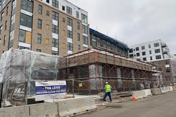 Canvas Apartments in northeast Minneapolis is a $71 million, 160-unit, income-restricted project that will finish this spring.