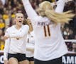 Alyssa Goehner, seen here last season, and the Gophers defeated top-ranked Wisconsin on Wednesday night in Madison.