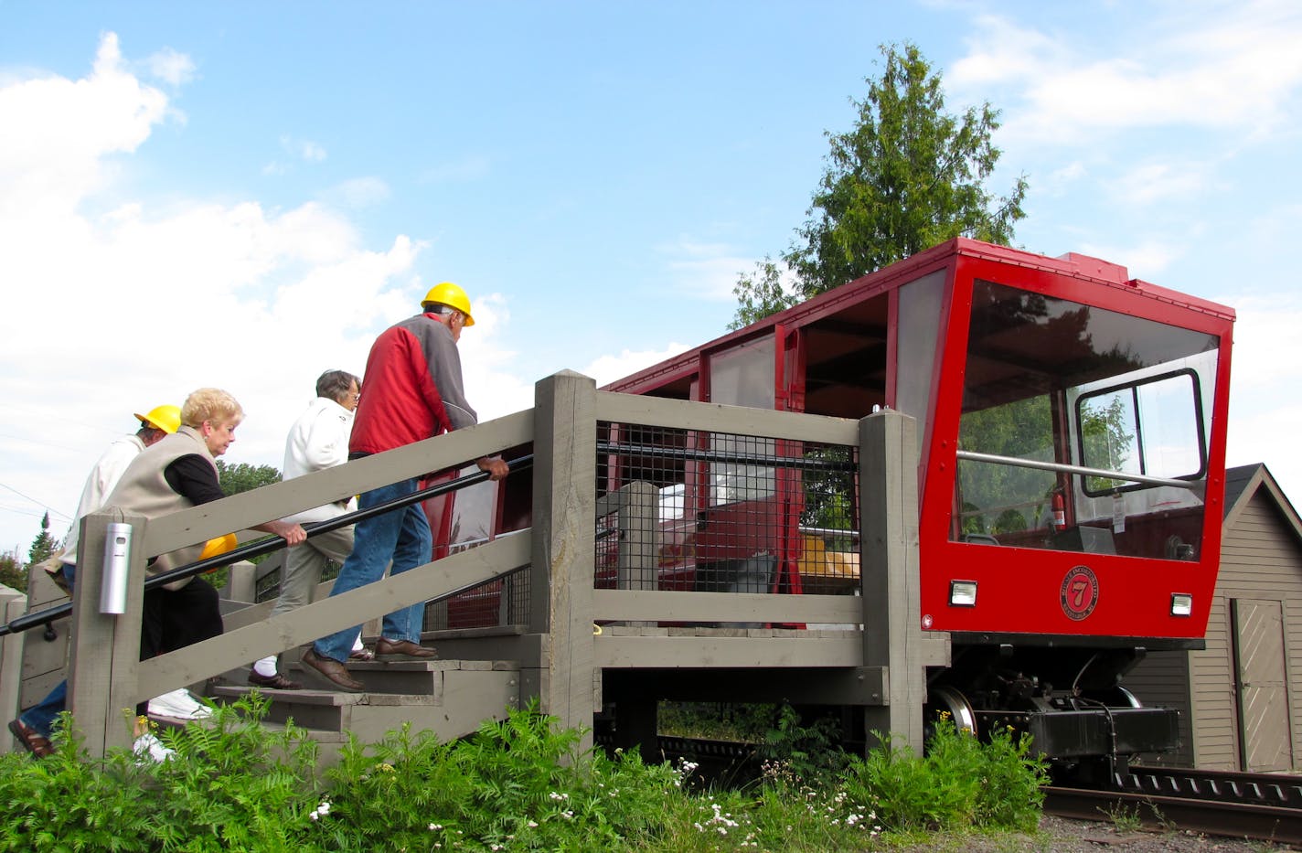 A tram ride takes tourists to cold, clammy mining shafts that made the Keweenaw Peninsula famous for its copper.