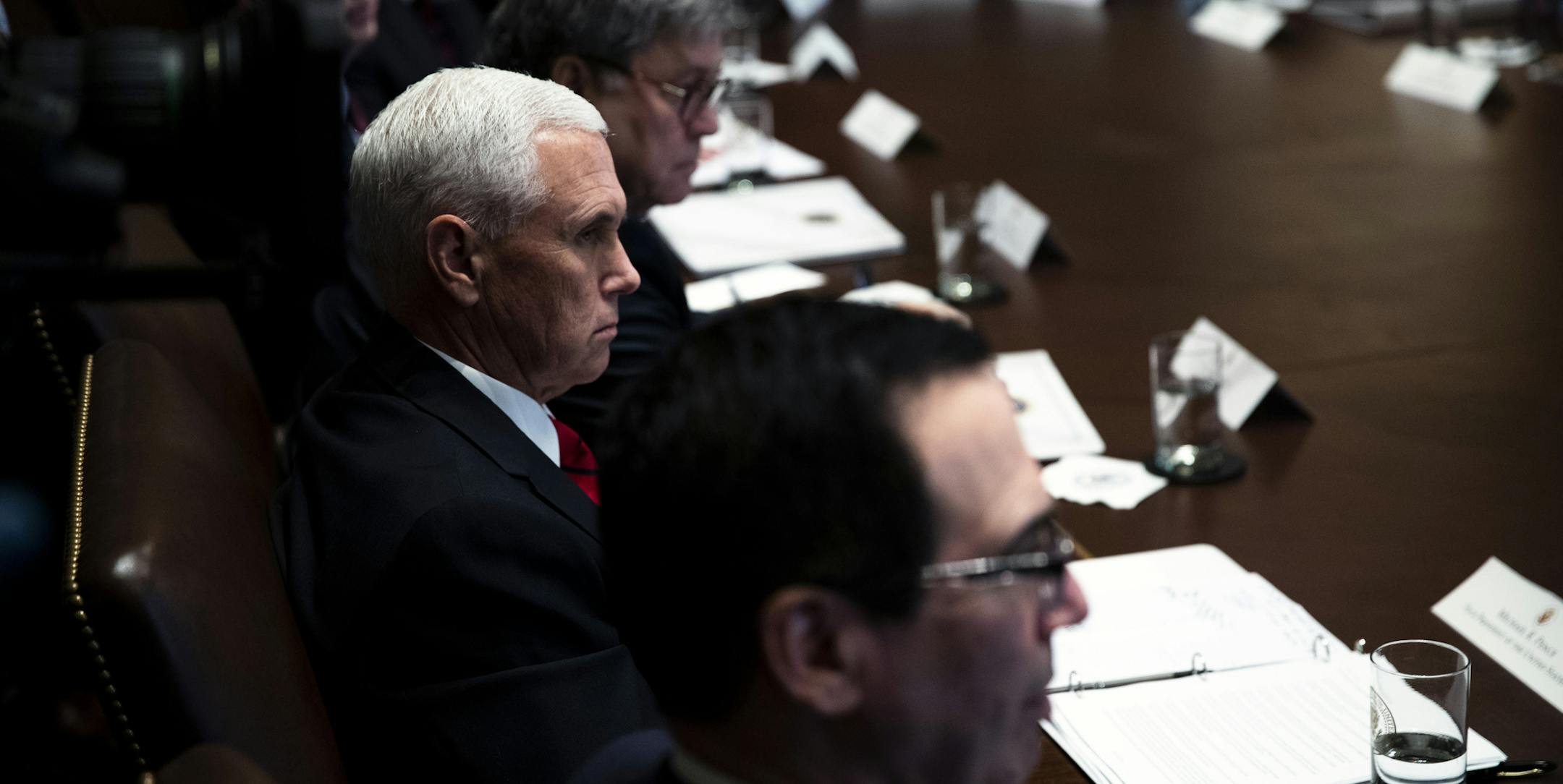Vice President Mike Pence, a vehement critic of China who this week excoriated some U.S. companies for compromising their principles to do business there, at the White House on Oct. 21, 2019. In an epic counterblast, a spokeswoman for the Chinese Ministry of Foreign Affairs accused Pence of using China as a prop to distract from the United States’ failings. (Anna Moneymaker/The New York Times)