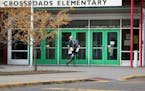 A loaded handgun brought to Crossroads Elementary School by a 7-year-old first-grade student discharged one round but no one was hurt Thursday in St. 