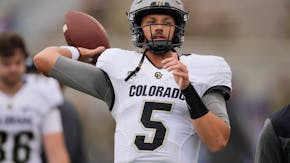 Colorado’s J.T. Shrout is a Tennessee transfer who has shared time at QB with Brendon Lewis.