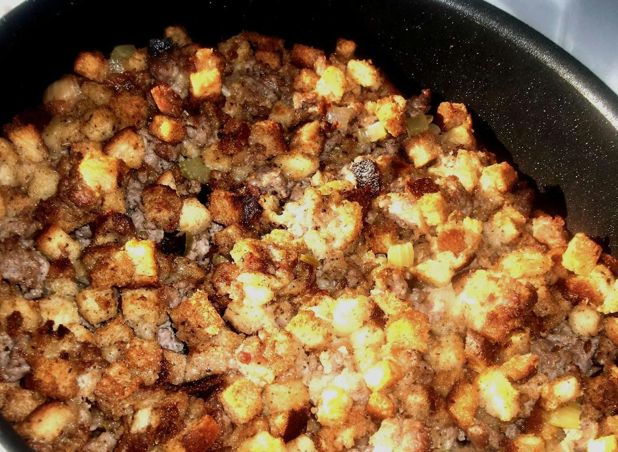 Diane Fluin's father's recipe for Thanksgiving stuffing. (Courtesy Diane Fluin)