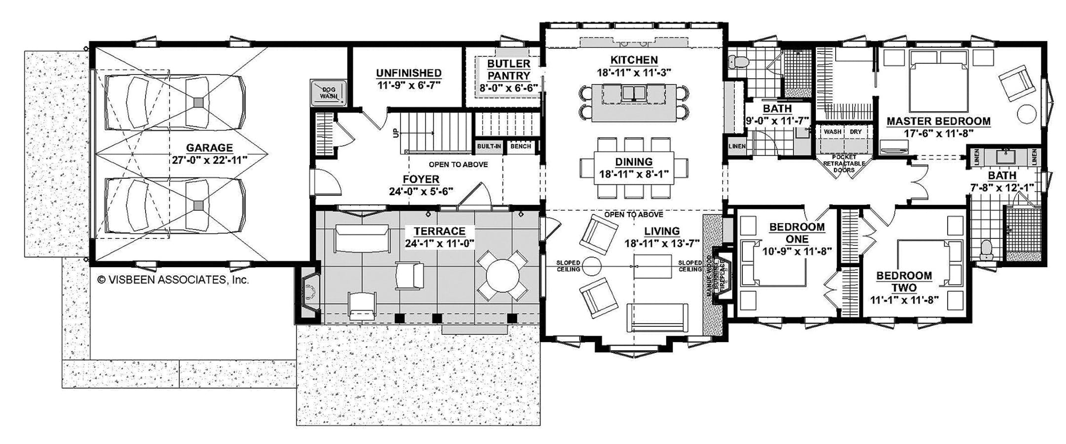 Provided:
Home plan: A bold, stylish farmhouse