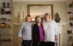 Homeowner Lisa Griebel, center, with sisters Liz Knutson, left, and Kathy Keehn of One Day Design.