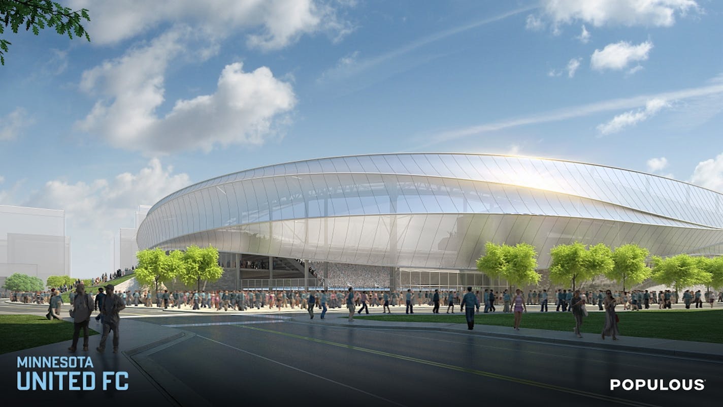 Renderings for the new home of Major League Soccer (MLS) in Minnesota were unveiled Wednesday.