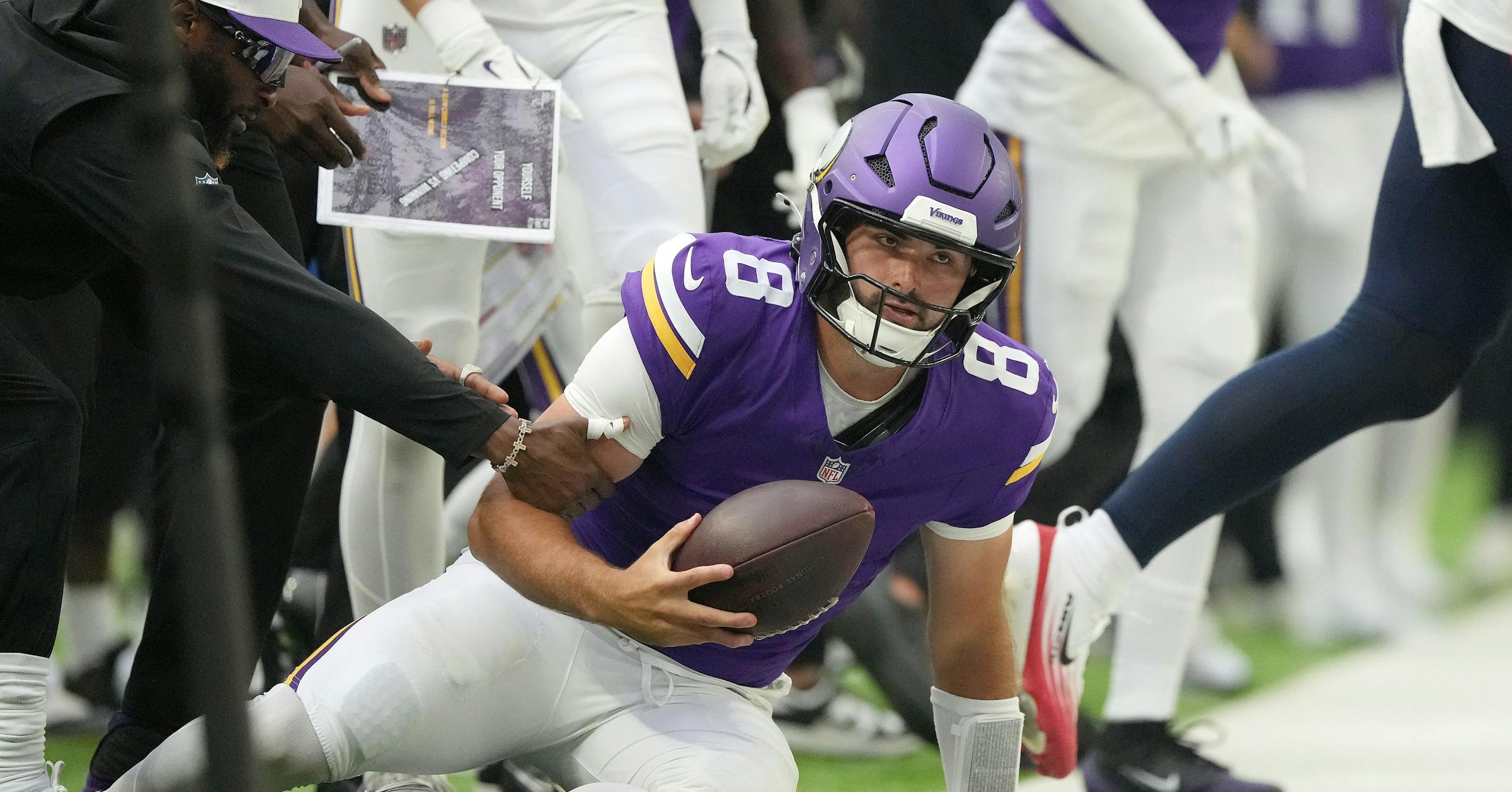 Sam Howell doesn't look ready to be the Minnesota Vikings backup QB