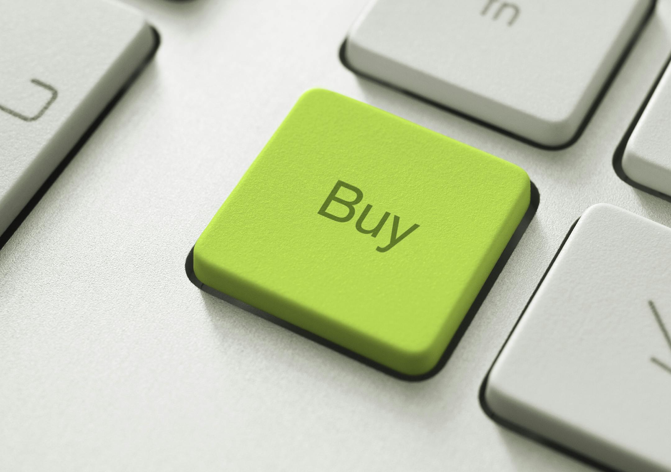 Buy button on the keyboard. from istock