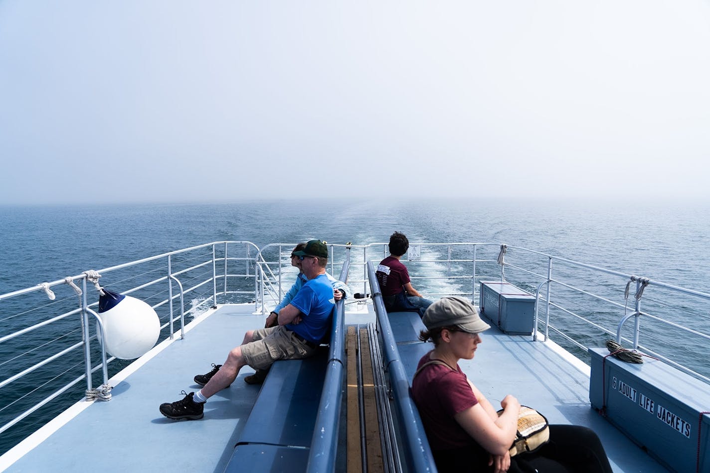 Daily shuttle service, along with private water taxis and charters, make the 15-mile journey from Bayfield to Stockton Island in about and hour and a half.