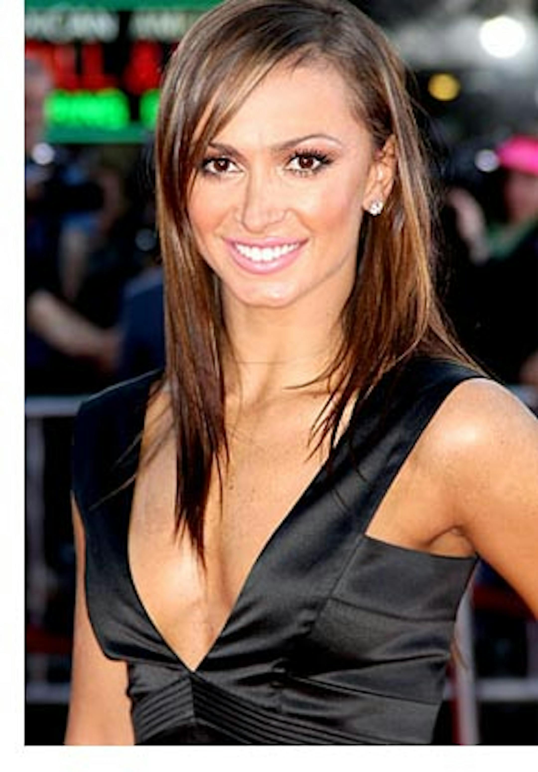WESTWOOD, CA - JUNE 16:  Actress Karina Smirnoff arrives at Warner Bros. World Premiere of "Get Smart" held at the Mann Village Theatre on June 16, 2008 in Westwood, California.  (Photo by Frederick M. Brown/Getty Images)