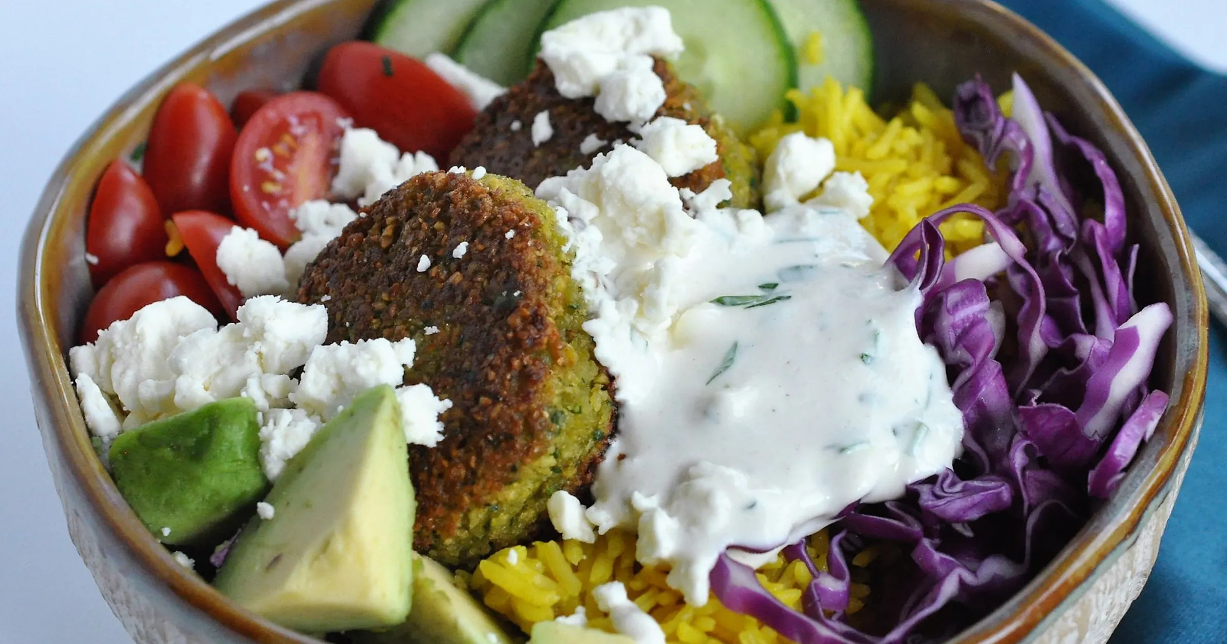 Falaffel Rice Recipe: Falafel Rice Bowl