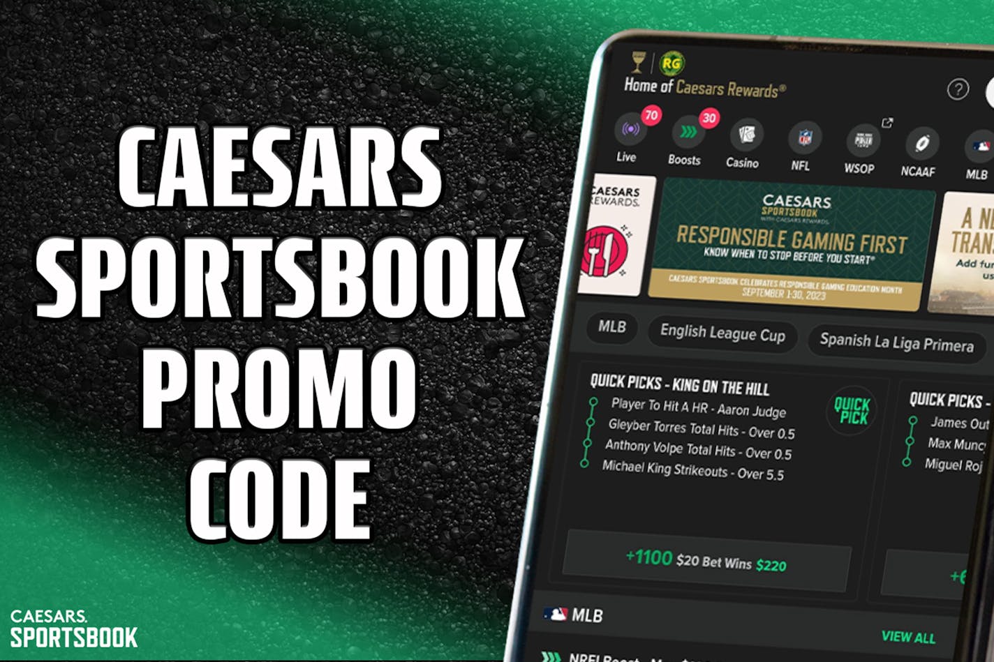 caesars sportsbook promo code