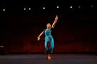 Choreographer/dancer Ashwini Ramaswamy performs in her work “Let the Crows Come.” 