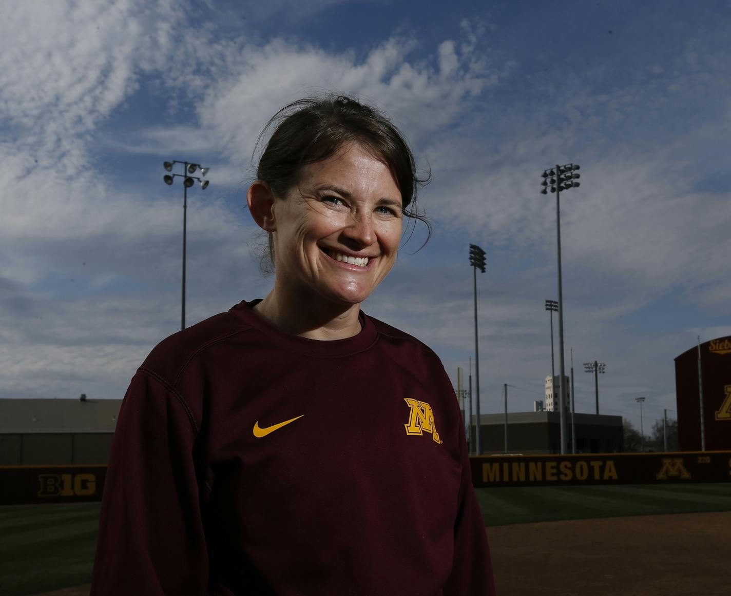 Minnesota Gophers softball coach Jessica Allister. ] CARLOS GONZALEZ cgonzalez@startribune.com - March 29, 2016, Minneapolis, MN, University of Minnesota Gophers Softball, NCAA, Gophers softball coach Jessica Allister