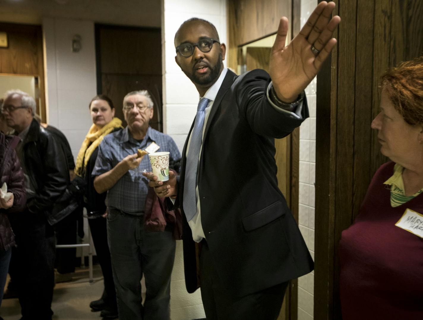 Jaylani Hussein, executive director of CAIR, gave a tour of CAIR's new head quarters located in Bethany Lutheran Church in the Seward neighborhood in Minneapolis, Minn., on Wednesday, January 25, 2016. ] RENEE JONES SCHNEIDER &#x2022; renee.jones@startribune.com