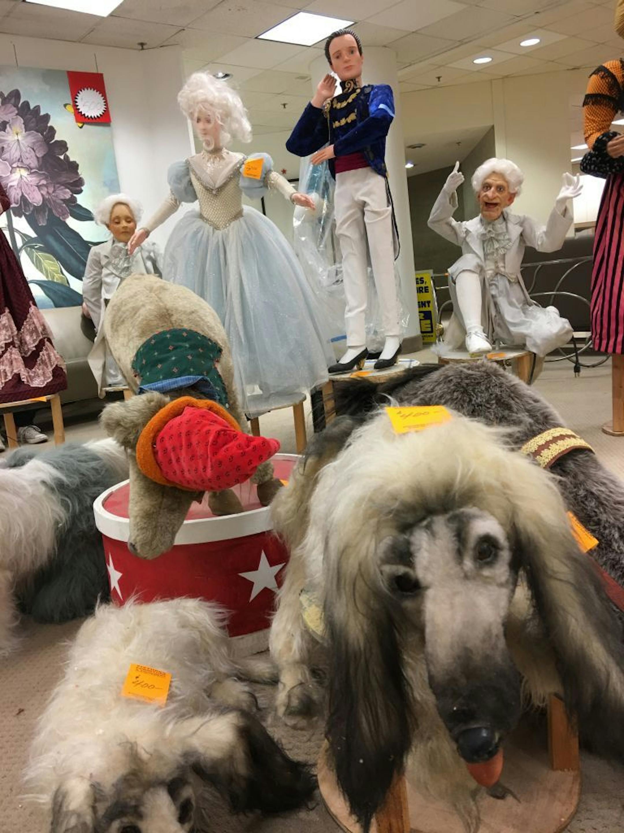 Macy�s is liquidating some of the many animatronic figures and props from decades of holiday shows. More than 20 figures are currently for sale for $200 to $1,500 each. Characters from Dickens Village (1960s), the Nutcracker (1973) Harry Potter (2000) and others were put out last week. Credit: John Ewoldt, STAR TRIBUNE 2/21/17