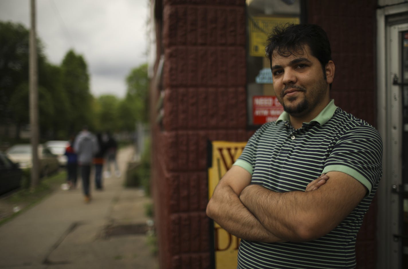 Ali Abdulha, manager of the Skyline Market at the intersection where the shots were fired. ] JEFF WHEELER &#xef; jeff.wheeler@startribune.com Business owners are concerned for their customer's safety in the wake of a recent drive by shooting outside the Somali Mall on E. 24th St. in Minneapolis. We talk to them on Wednesday afternoon, May 17, 2017.