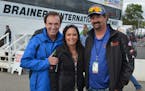 Jed Copham, right, owner of Brainerd International Raceway (BIR), died while boating with his family in Florida. He is shown here at BIR with his wife