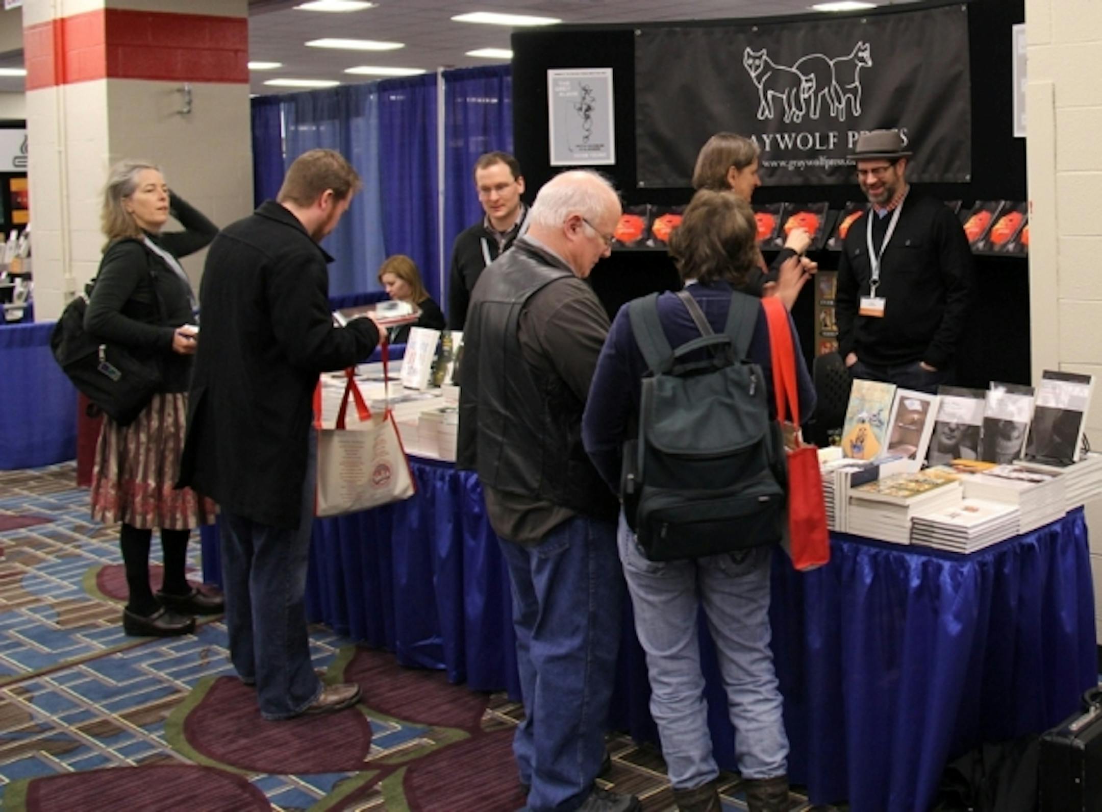The folks from Graywolf Press of Minneapolis. Photo by Chris Jones.