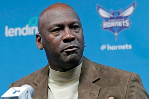 Michael Jordan is the majority owner of the NBA's Charlotte Hornets and won six championships as a player with the Chicago Bulls.