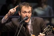 "A Prairie Home Companion" host Chris Thile performed a during Saturday night's show at the Fitzgerald Theater. ] (AARON LAVINSKY/STAR TRIBUNE) aaron.
