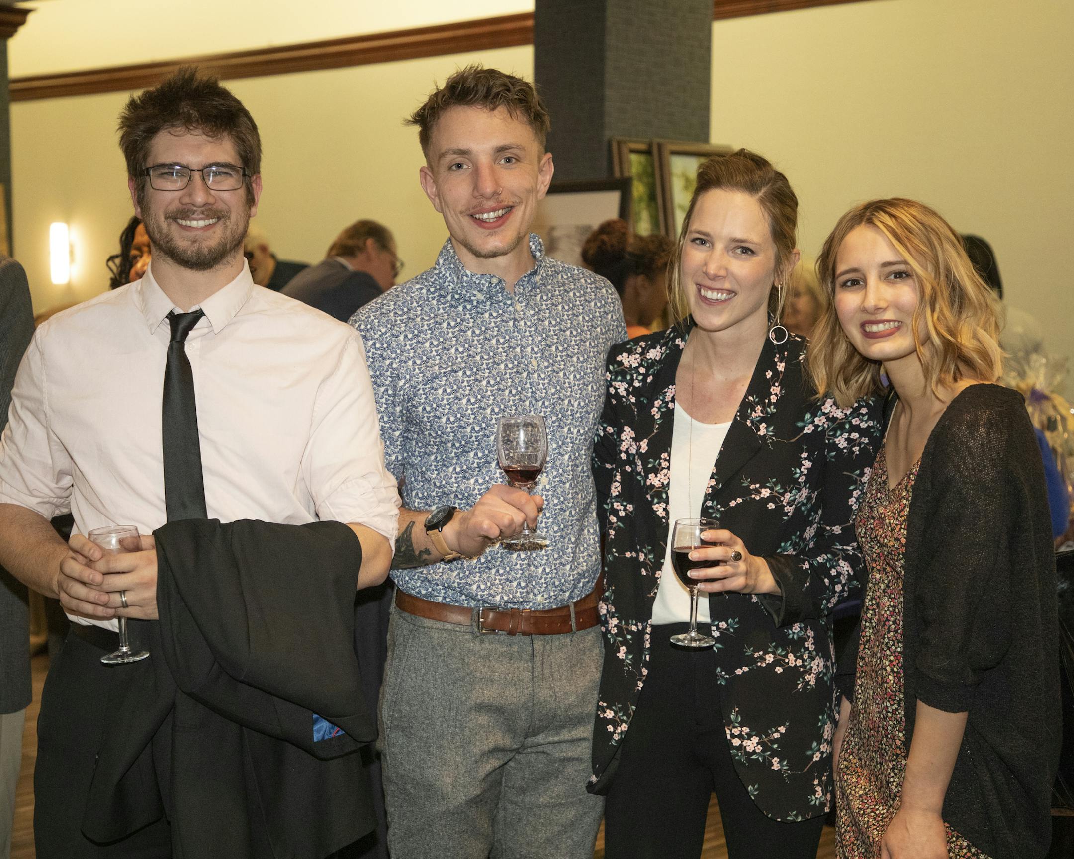 Stephen Harper, Andrew & Ashley Beeman and Ashlyn Anderson at the Nellie Stone Johnson Scholarship Dinner. [ Special to Star Tribune, photo by Matt Blewett, Matte B Photography, matt@mattebphoto.com, Nellie Stone Johnson Scholarship Program, March 21, 2019, Minnesota, SAXO 1008218761 FACE033119