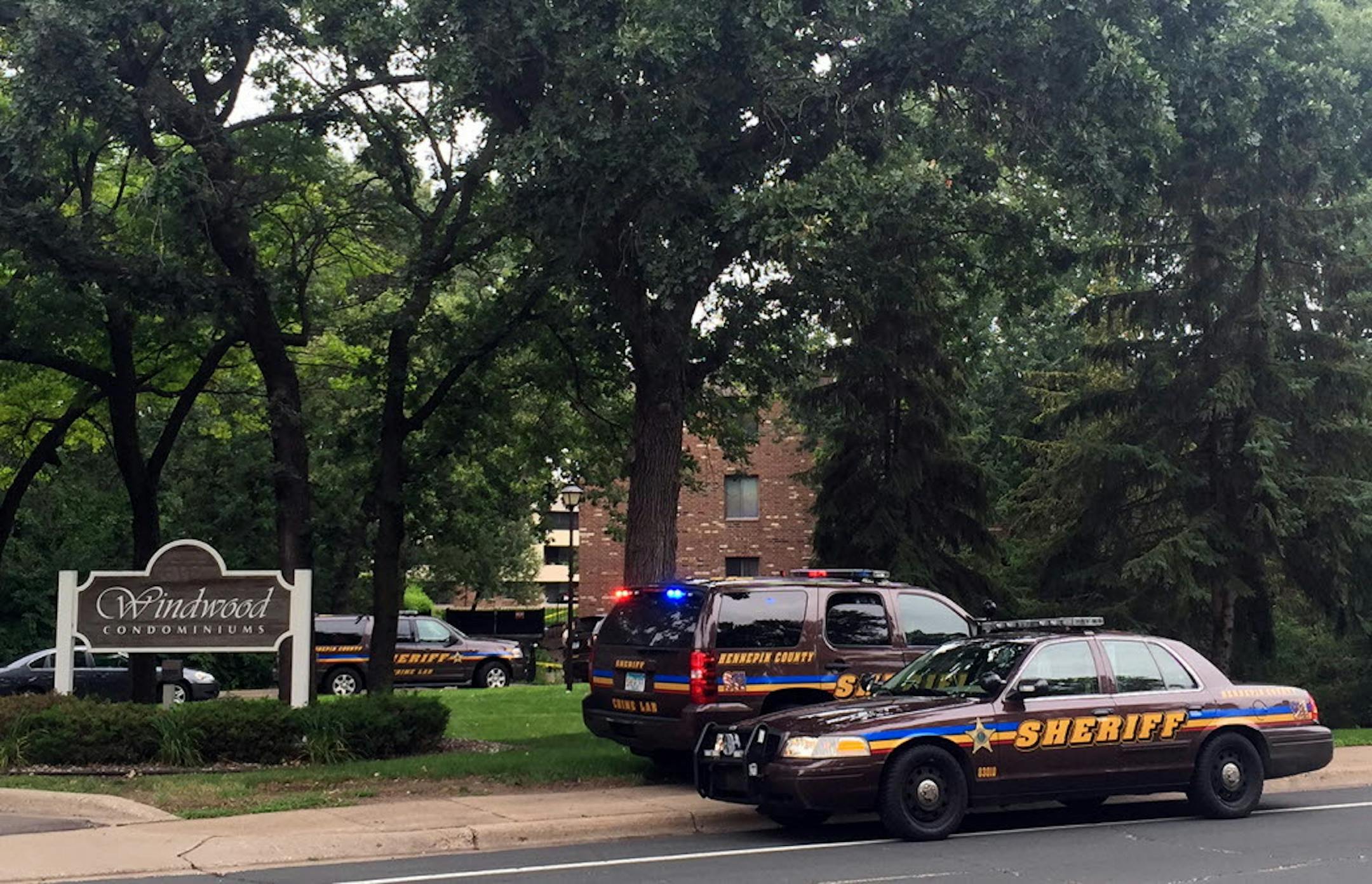 Police investigated a midmorning shooting Saturday at the Windwood Condominiums in Edina.
