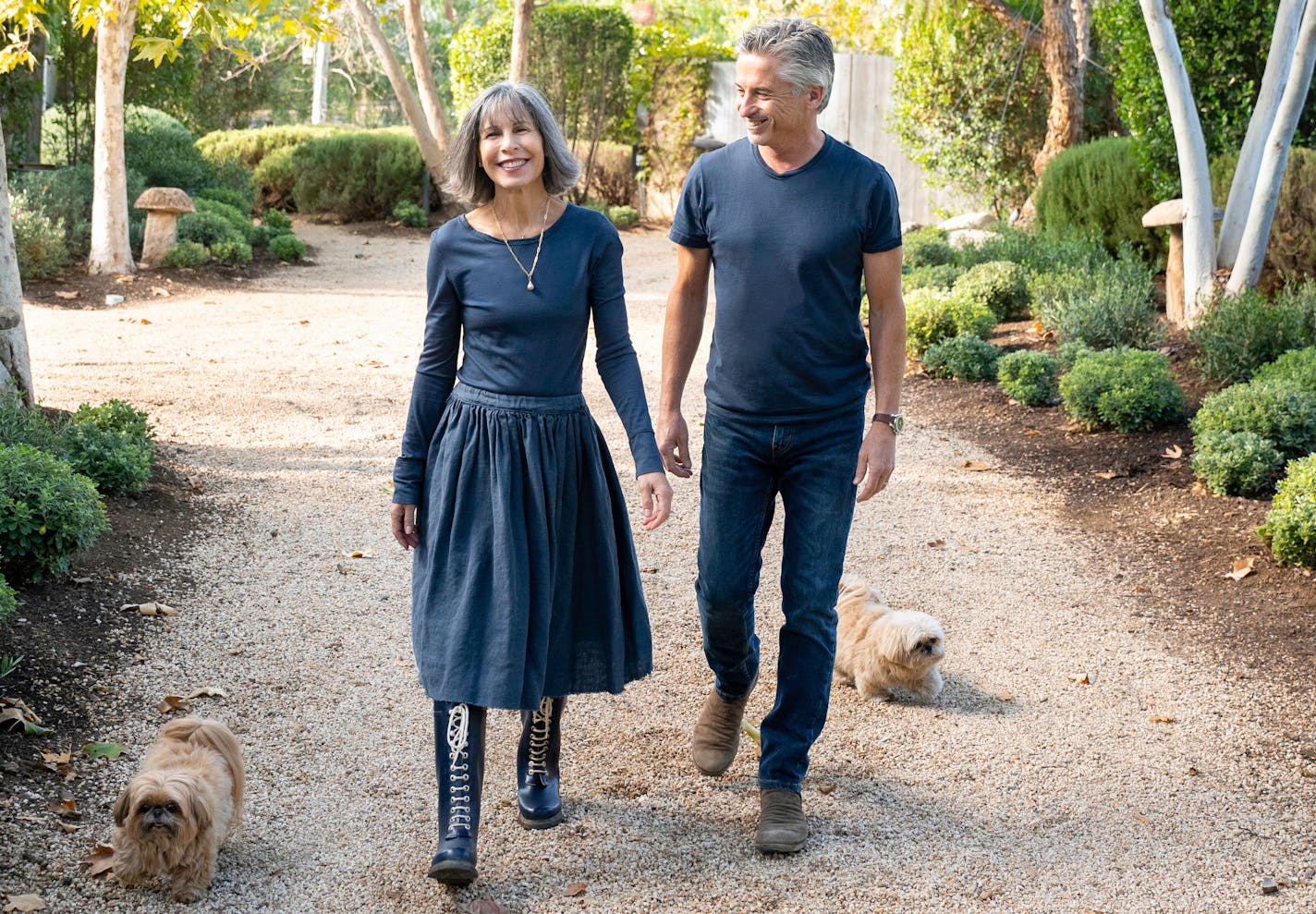 Brooke and Steve Giannetti at Patina Farm in Ojai, Calif., on Nov. 8, 2020. MUST CREDIT: Brendan Willing James