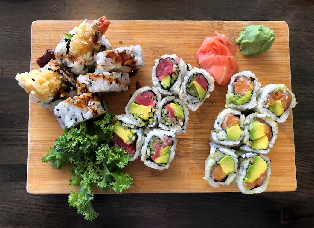 The daily lunch special at Ama Sushi in Edina is three rolls for $12.75.