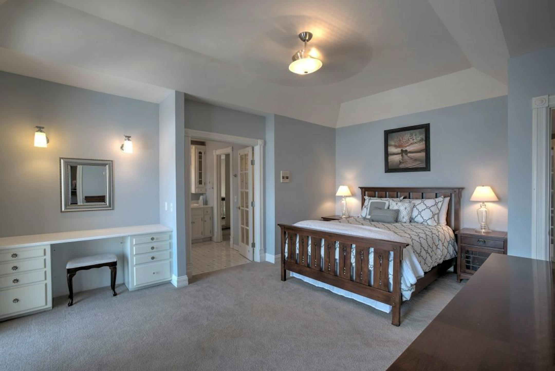 Another bedroom; there are six in the home.