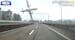 This image taken from video provided by TVBS shows a commercial airplane moments before it clipped an elevated roadway and careened into a river in Ta