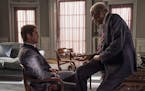Morgan Freeman and Gerard Butler in "Angel Has Fallen." (Lionsgate) ORG XMIT: 1398159