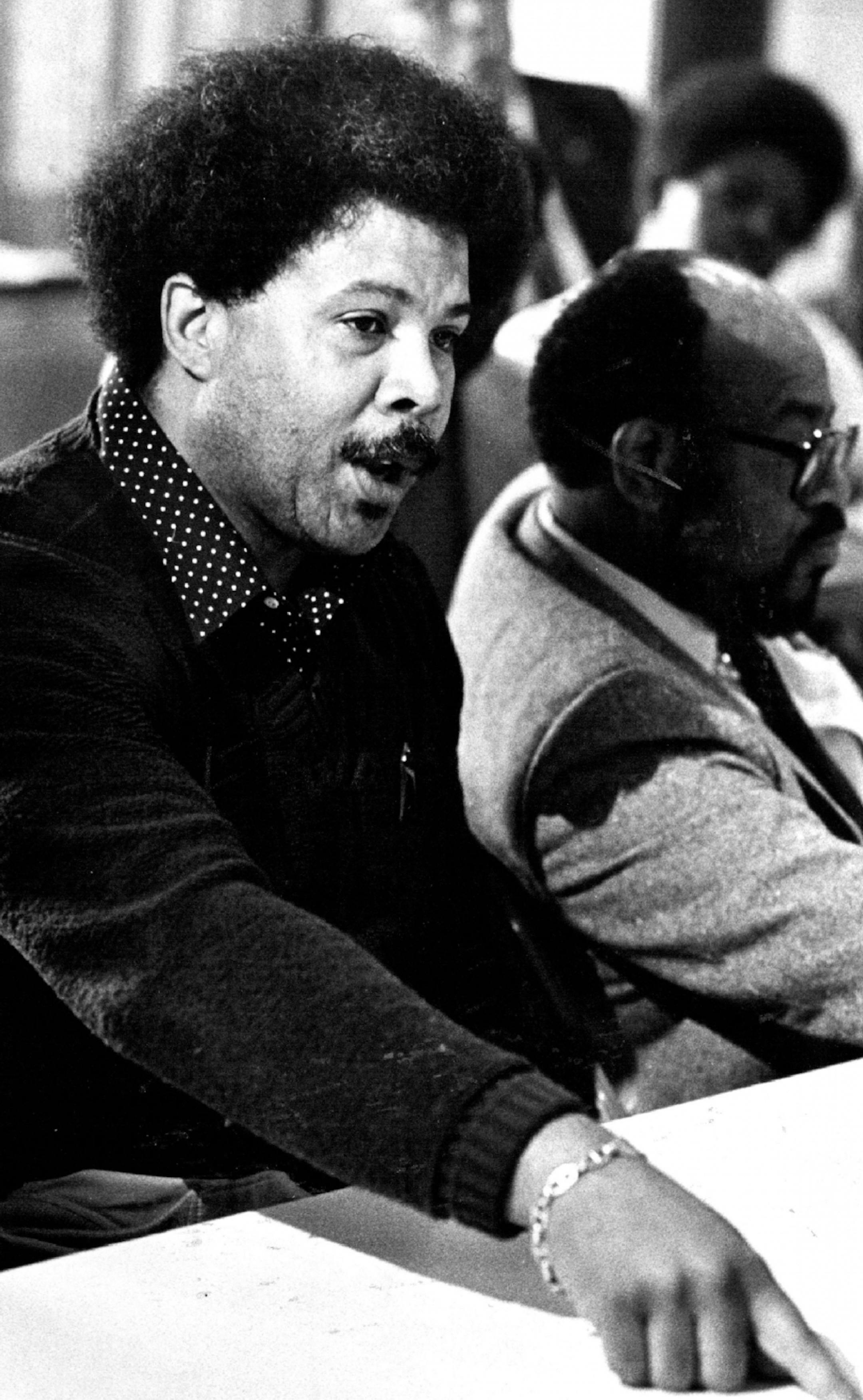 August 27, 1983 Ron Edwards A federal judge issued a temporary restraining order Friday that prevents the Minneapolis Police Department from hiring officers, Chief Anthony Bouza said. The order was sought by black groups who argued that the hiring list does not include enough minority people, particularly blacks. Bouza said yesterday that the groups, Led by Urban League President Ron Edwards, are defeating their own cause. Jack Gillis, Minneapolis Star Tribune