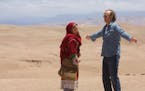 Bill Murray and Leem Lubany in "Rock the Kasbah." (Open Road Films) ORG XMIT: 1175270